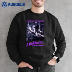 Nightmare on Elm Street Purple Freddy Photo Sweatshirt