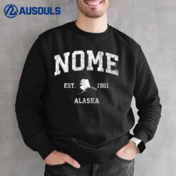 Nome Alaska AK Vintage Athletic Sports Design Sweatshirt