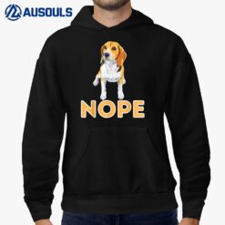 Nope Lazy Beagle - Funny Beagle Dog Lover Pet Owner Hoodie
