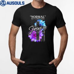 Normal Isn't Coming Back But Jesus Is Revelation 14 USA Flag Ver 1 T-Shirt