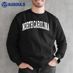 North Carolina US College Font Proud American USA States Sweatshirt