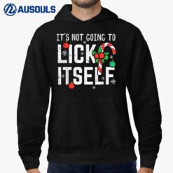 Not Going To Lick Itself Candy Cane Funny Christmas Xmas Men Hoodie