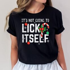 Not Going To Lick Itself Candy Cane Funny Christmas Xmas Men T-Shirt