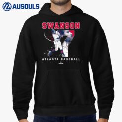 Number and Portrait Dansby Swanson Atlanta MLBPA Hoodie