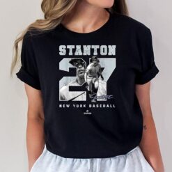 Number and Portrait Giancarlo Stanton New York MLBPA T-Shirt