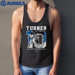 Number and Portrait Justin Turner Los Angeles MLBPAVer 2 Tank Top