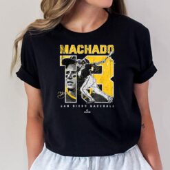 Number and Portrait Manny Machado San Diego MLBPA T-Shirt