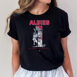 Number and Portrait Ozzie Albies Atlanta MLBPA T-Shirt