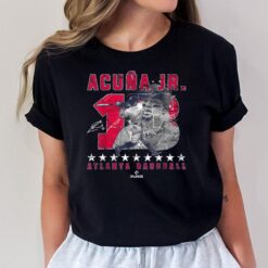 Number and Portrait Ronald Acuna Jr Atlanta MLBPA T-Shirt