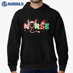 Nurse Christmas Stethoscope Nurses Xmas Scrub Hoodie