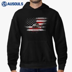 OH-58 Kiowa Helicopter USA Flag Helicopter Pilot Gifts Ver 1 Hoodie
