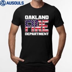 Oakland Fire Department California Firefighter Fireman Duty T-Shirt