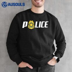 Occupation For  Unisex Adult Police Blue Small US Sweatshirt