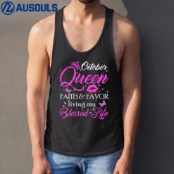 October Queen This Queen Was Born In October Birthday WomenVer 2 Tank Top