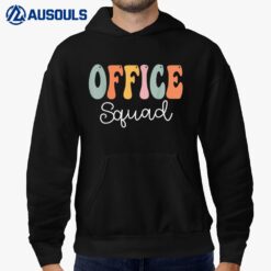 Office Squad Retro Groovy Vintage Happy First Day Of School Hoodie