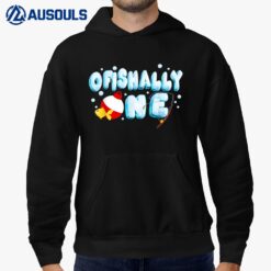 Ofishally One Birthday Outfit Fish Lover Hoodie