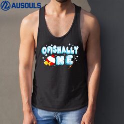 Ofishally One Birthday Outfit Fish Lover Tank Top