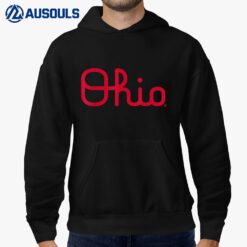 Ohio State Buckeyes Cursive Logo Officially Licensed Hoodie