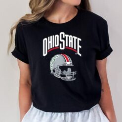 Ohio State Buckeyes Womens Football Helmet Logo Black T-Shirt