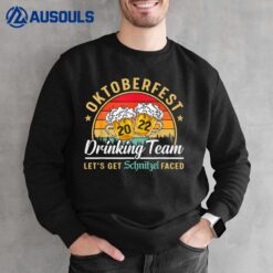 Oktoberfest  Drinking Team Let's Get Schnitzel Face Sweatshirt