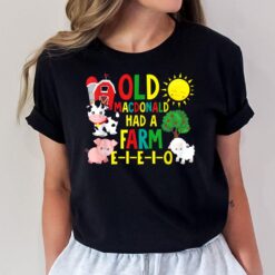 Old MacDonald Had a Farm  Toddler Kids Farm Animals T-Shirt