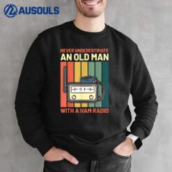 Old Man With A Ham Radio Sweatshirt