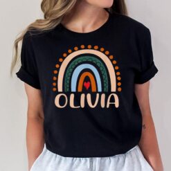 Olivia Name Personalized Funny Women Rainbow Olivia T-Shirt