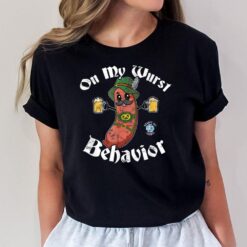 On My Wurst Behavior - Funny Bratwurst Oktoberfest T-Shirt