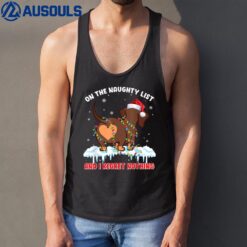 On The Naughty List And I Regret Nothing Dachshund Christmas Tank Top