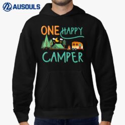 One Happy Camper First Birthday  Camping Matching Hoodie