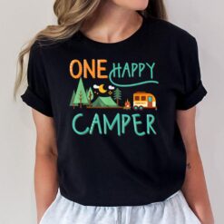 One Happy Camper First Birthday  Camping Matching T-Shirt
