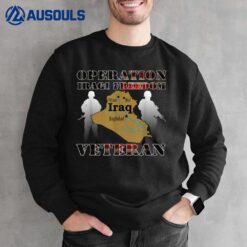 Operation Iraqi Freedom OIF Veteran Combat US Flag Ver 1 Sweatshirt
