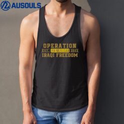 Operation Iraqi Freedom OIF Veteran Combat US Flag Ver 2 Tank Top