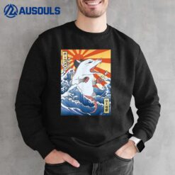 Opossum Japanese Wave Funny Vintage Possum Lover Sweatshirt