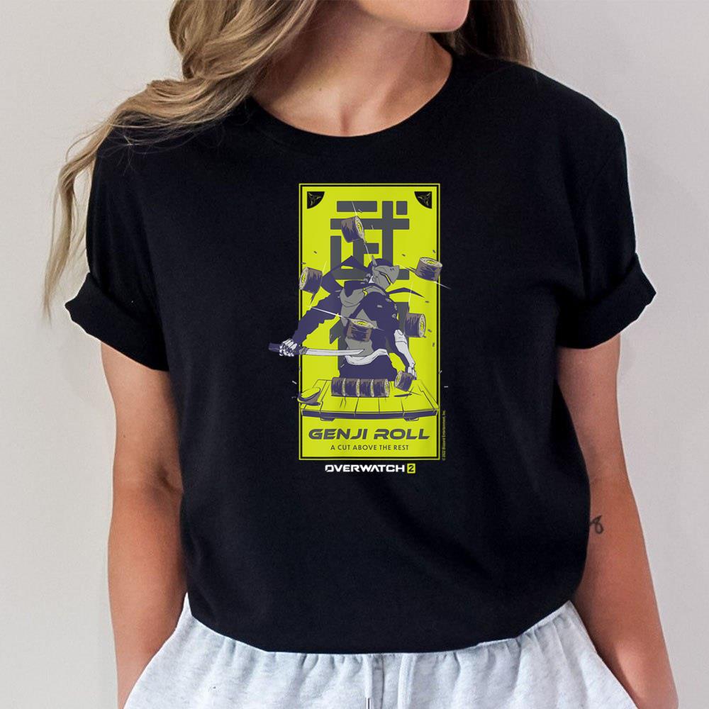 Overwatch 2 Genji Roll A Cut Above The Rest Ninja Slash Unisex T-Shirt