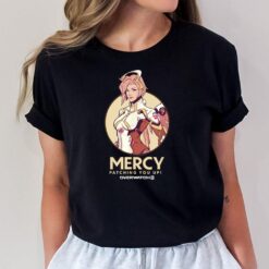 Overwatch 2 Mercy Patching You Up Nurse Icon Circle T-Shirt