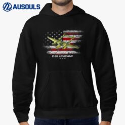 P-38 Lightning P38 WW2 Aircraft Fighter Jet Pilot Veteran Hoodie