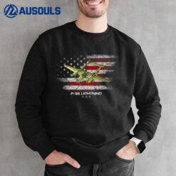 P-38 Lightning P38 WW2 Aircraft Fighter Jet Pilot Veteran Sweatshirt