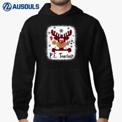 PE Teacher Reindeer Christmas Merry Xmas Hoodie