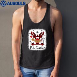 PE Teacher Reindeer Christmas Merry Xmas Tank Top