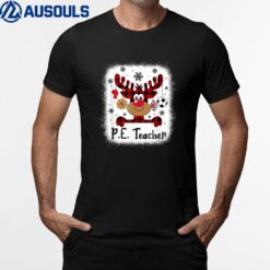 PE Teacher Reindeer Christmas Merry Xmas T-Shirt