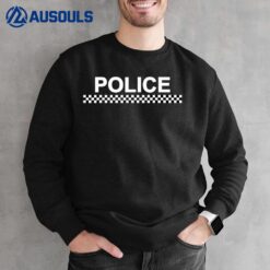 POLICE COSTUME TEE UK BRITISH BLACK AND WHITE Sweatshirt