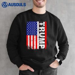 PRESIDENT Donald Trump 2020 Vintage USA Flag s Sweatshirt