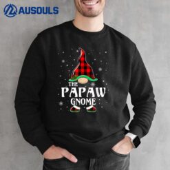 Papaw Gnome Buffalo Plaid Matching Family Christmas Sweatshirt