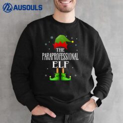 Paraprofessional Elf Xmas Funny Family Matching Christmas Sweatshirt