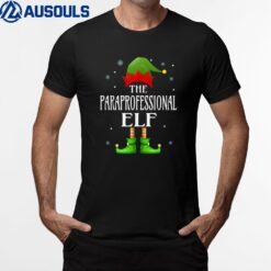 Paraprofessional Elf Xmas Funny Family Matching Christmas T-Shirt