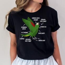 Parrots I Bird Anatomy Of A Hahns Macaw T-Shirt