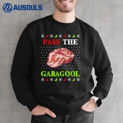 Pass the Gabagool Tacky Ugly Christmas Sweatshirt