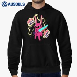 Pastel Goth Bunny Voodoo Doll Creepy Halloween Gothic Rabbit Hoodie