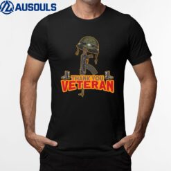 Patriotic American US Flag Vietnam Thank you Veteran T-Shirt